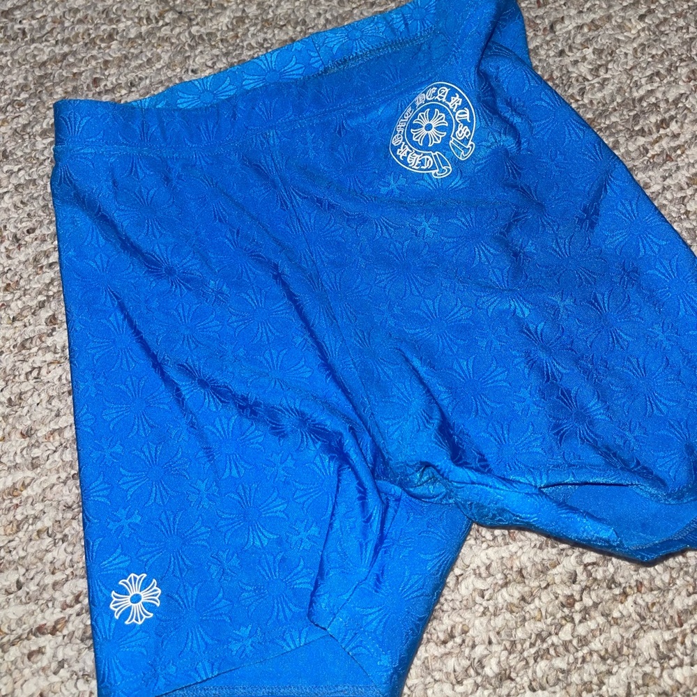 Chrome heart shorts